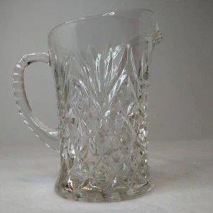 Anchor Hocking Milchkännchen Pressschliff Kristallklarglas ca. 60er Jahre - Bild 1 von 3