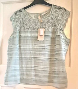 BNWT Jacques Vert Pale Mint Lace Blouse Size 18 MOTHER OF THE BRIDE Wedding - Picture 1 of 4