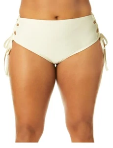 New Time & Tru Womens Pique High Waist Bikini Swim Bottoms Size: 2X(20-22W) - Picture 1 of 3