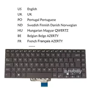 Keyboard For Asus VivoBook S15- S510UA S510UF S510UN S510UQ S510UR F510UA F510UF - Picture 1 of 14
