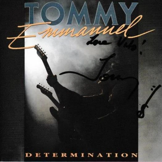 Tommy Emmanuel: Determination Autographed MUSIC AUDIO CD Rock album 1991 SIGNED - Imagem 1 de 1
