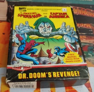 Dr. Doom ́s Revenge (1989) Spectrum 48k 128k (2 cintas, manual, caja) clásico 8 bits - Imagen 1 de 4