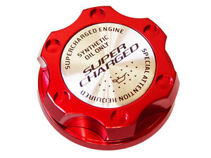 02-06 MINI COOPER S R50 R53 SUPERCHARGED BILLET ENGINE OIL FILLER CAP RED