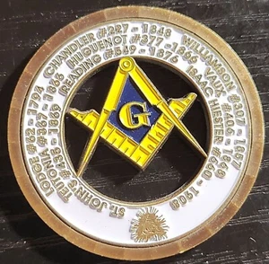 7th Masonic District Of Pennsylvania 2018 Challenge Coin Making Good Men Better - Picture 1 of 5