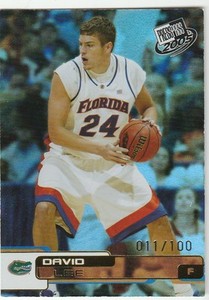 2005 Press Pass Holo Gold #22 David Lee #'d 11/ 100 University of Florida