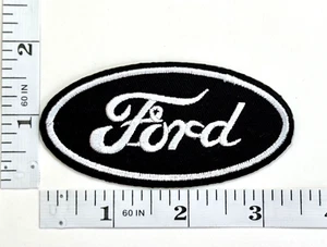 Embroidered Patch - Black and White - Iron-on - NEW - Ford - Nice Patch - Picture 1 of 1