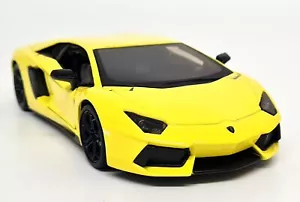 Maisto 1/24 - Lamborghini Aventador LP700-4 amarillo diecast modelo de coche a escala - Imagen 1 de 7