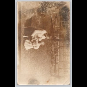 Antigua postal foto real de niños en Springfield Ohio - Imagen 1 de 3