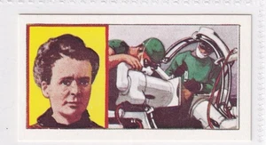 MARIE CURIE Vintage 1967 Trade Card 2-Time NOBEL PRIZE WINNER - Picture 1 of 2