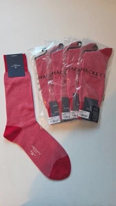 Hackett London 5 Pairs Mens Birds Eye Socks - Chilli Red S M Brand New With Tags - Picture 1 of 1