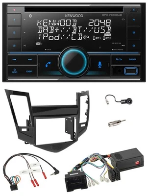 Kenwood CD 2DIN DAB USB Lenkrad Bluetooth Autoradio für Chevrolet Cruze 05/2009- - Bild 1 von 4
