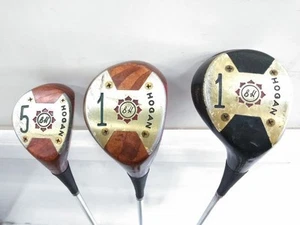 Ben Hogan APEX/STAR Steel Fairway Wood 3-set Persimmon Golf Clubs Used - Picture 1 of 9