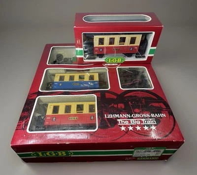 LGB 20301 US Passenger Train Set & 3011 2nd Class Red Passenger Untested - Image 1 of 4