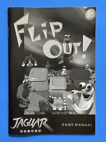 FLIP OUT!   -- ATARI Jaguar Instruction Manual Booklet Only, NO GAME