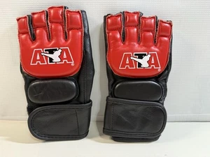 ATA Combat Fingerlose Handschuhe Taekwondo Jugend S/M schwarz rot Kampfsport - Bild 1 von 2