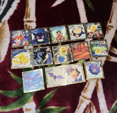 Vintage 1999 Artbox Pokemon Sticker Rare Series 1 Golden Textured G Lot (14) - Image 1 of 4