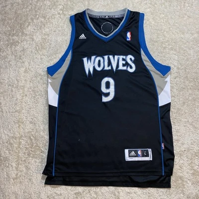 Vintage Adidas Minnesota Timberwolves Ricky Rubio Swingman Jersey Size Large +2 - Image 1 of 4