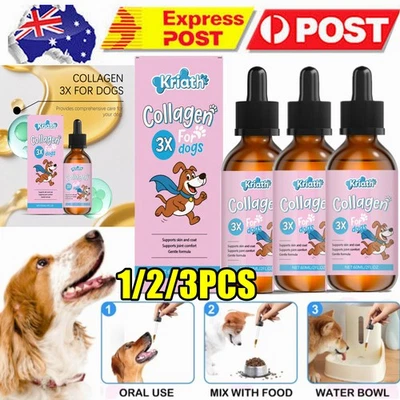 1-5×Collagen for Dogs and Pets 60Ml | Liquid Dog Collagen Supplement with Biotin - image 1 of 4