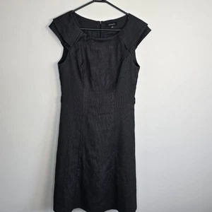 Portmans Womens Size 8 Black/White Cap Sleeve Dress with Back Zipper - Picture 1 of 9