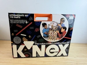 KNEX K'Nex Intermediate Building Set 50015 in Case with Instruction Manual VTG - Picture 1 of 14