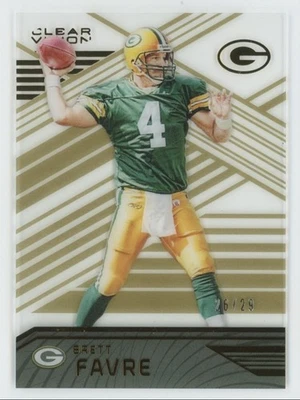 2016 Panini Clear Vision GOLD Brett Favre 26/29 Packers #74 C71 - Image 1 of 2