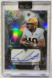 2024 Wild Card 7 Card Stud Sam Leavitt Auto /2 Arizona State - Picture 1 of 2