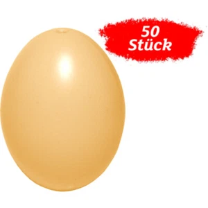 Plastikeier, Kunststoffeier, Ostereier, gold 60 mm, 50 Stück, Ostern - Bild 1 von 1