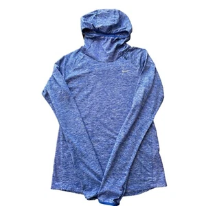 NIKE DRY FIT PULLOVER LEICHTER HOODIE DAMEN GRÖSSE SMALL MELIERT BLAU | B2 - Bild 1 von 3