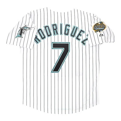 Ivan Rodriguez 2003 Florida Marlins World Series Men's Home White Jersey (S-3XL) - Image 1 of 4