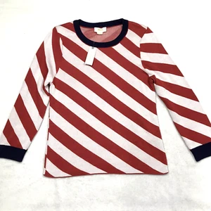 NWT MAEVE Anthropologie Sweater Women M Red White Peppermint Stripe Pullover - Picture 1 of 17