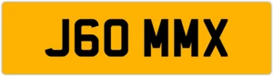 JIM JYM JAM JAMES JAMIE JEM PRIVATE REGISTRATION CHERISHED NUMBER PLATE J60 MMX - Picture 1 of 4