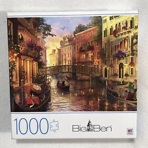 Big Ben Puzzle Venice Italy 1000 Pcs Jigsaw Canal Sunset Romantic Tourist Europe - Picture 1 of 10