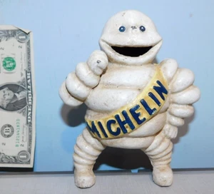 Cast Iron Michelin Man Figural Bank 6" Tall Detroit TIREMAN - Picture 1 of 3