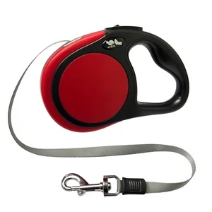 Retractable Dog Leash 5M/16FT (RED) Easy Single Lock/Release Button - Picture 1 of 6