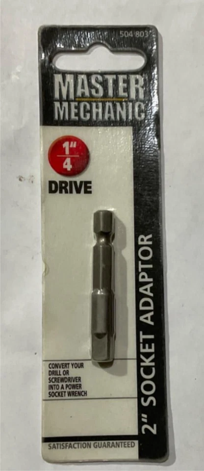 Master Mechanic 504 803 1/4" Dr 2" Socket Adapter - Image 1 of 1