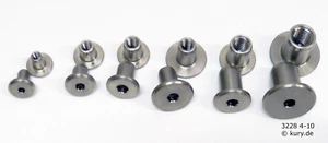 Hülsenmuttern Flachkopf M 4 bis M 10 Edelstahl 1.4305 gutes Aussehen Top Produkt - Bild 1 von 5