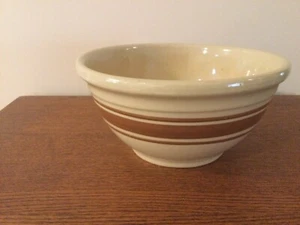 Vintage 8 Inch Stoneware Bowl With Advertising - Picture 1 of 6