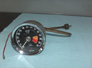 1961-1964 MG Midget Cable Drive Jaeger Vintage Tachometer 2312/01 Tach w/Cable - Picture 1 of 9