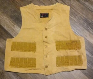 Vintage Red Head Duck Bird Hunting Vest Shotgun Shell Pockets Brown Size Small - Picture 1 of 6