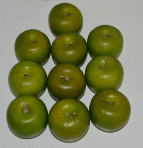 10X Decorative Green Apples Artificial Fruits Table Kitchen Home Decor Lifelike - Picture 1 of 3