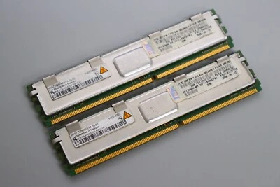 2x IBM HYS72T256420EFA-3S-B2, 2GB 2Rx4 PC2-5300 CL5 1.8V 2 E 256Mx72 FRU 39M5790 - Bild 1 von 2