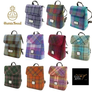 Glen Appin Harris Tweed Tummel Backpack Rucksack LB1213 Choice of Colours - Picture 1 of 46