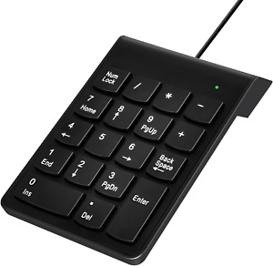 USB Numeric Keypad Numpad Portable Slim Mini Number Pad Keyboard for Laptop Desk
