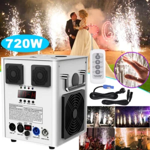700W Máquina de chispa fría efecto escenario DMX máquina de fuegos artificiales DJ evento fiesta boda - Imagen 1 de 12