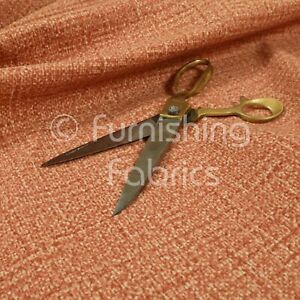 Designer Soft Textured Orange Print Velvet Pattern Furnishing Upholstery Fabrics