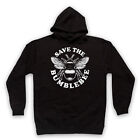 SAVE THE BUMBLEBEE ANIMAL RIGHTS PROTEST SLOGAN BEE UNISEX ADULTS HOODIE