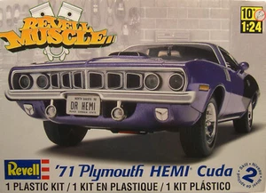 Plymouth Hemi Cuda Revell 1971 escala 1:24 kit de coche modelo de plástico - Imagen 1 de 3