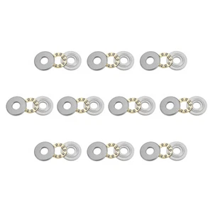 F8-22M Miniatur-Axial-Kugellager Chrom 8 x 22 x 7mm für Geräte, 10 Stück - Bild 1 von 4