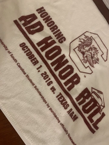 South Carolina Gamecocks Football 2016￼ Texas A&M Rally Game Towel USC Cover