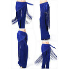 Belly Dance Hip Scarf with Tassels Sequins Triangle Coins Wrap Skirt Clothing